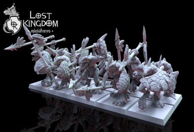 Skins With Spears - Lost Kingdom Miniatures