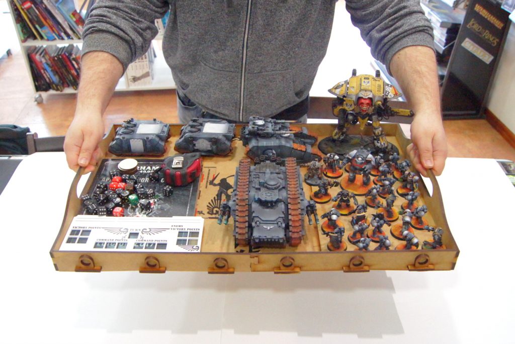 Tournament Tray (In Use) - Bandua Wargames