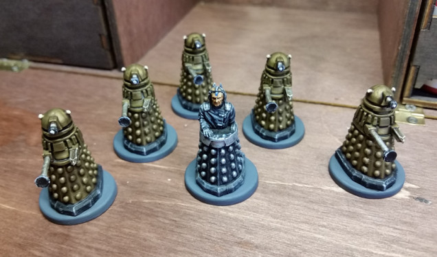 Davros and his army of 5 Daleks