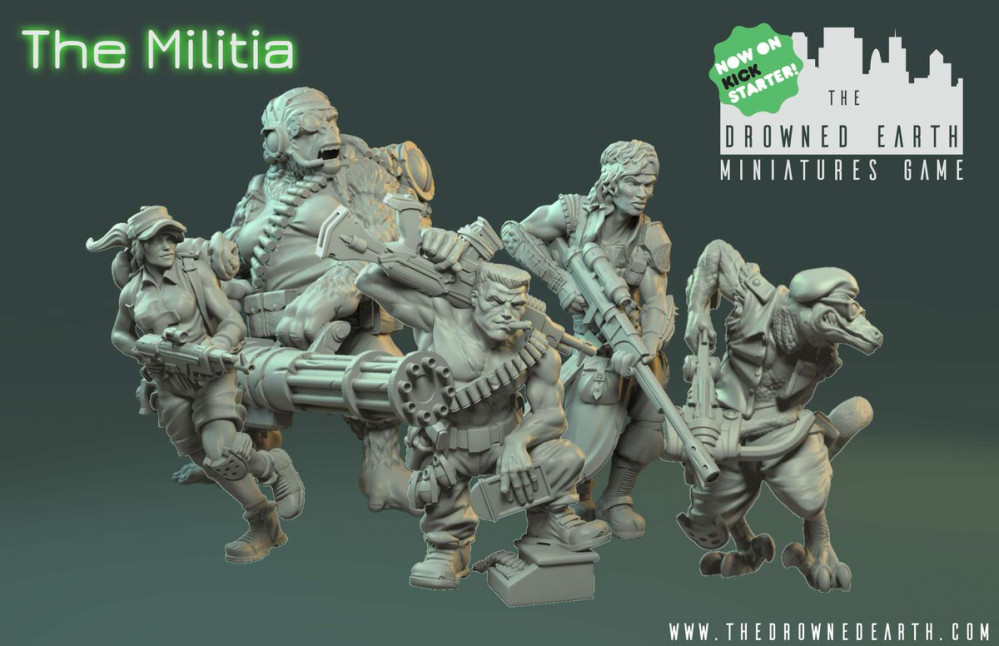 The Drowned Earth - Wispa's Militia painting project