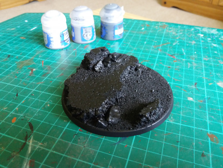 Step 2: Spray the base coat, in this instance I used the Army painter matt spray