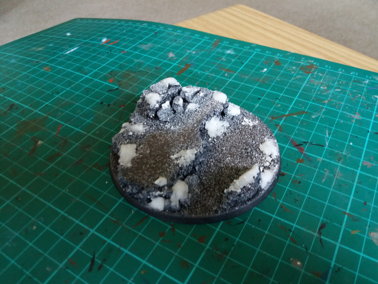 Step 6: Frost, I used the modelmates snow spray for this.  I will say you need to do it about 3ft away and outside to get an effect like this.  Closer will mean a thicker coverage.