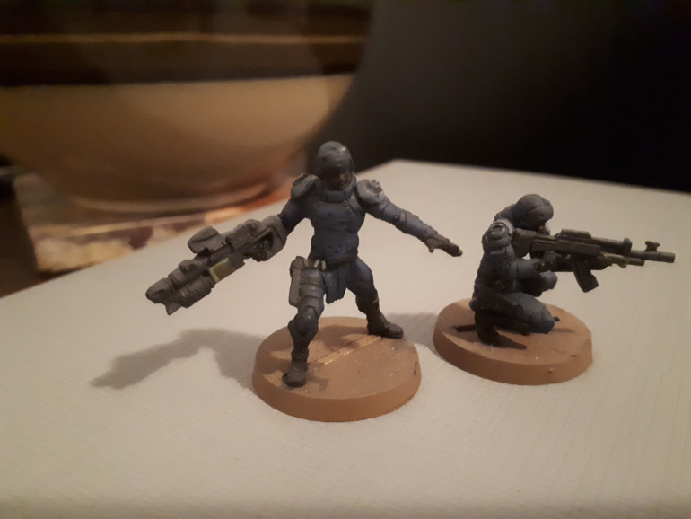 My cobra troopers as WIP.