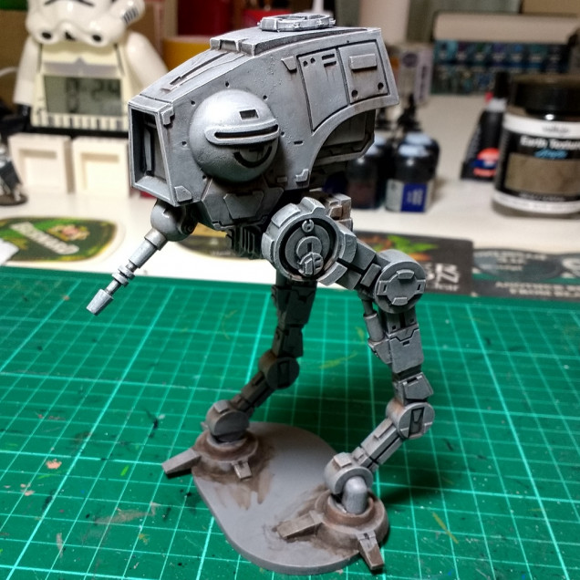 Work in progress on the AT-DP, on to weathering and using Typhus Corrosion for the first time.