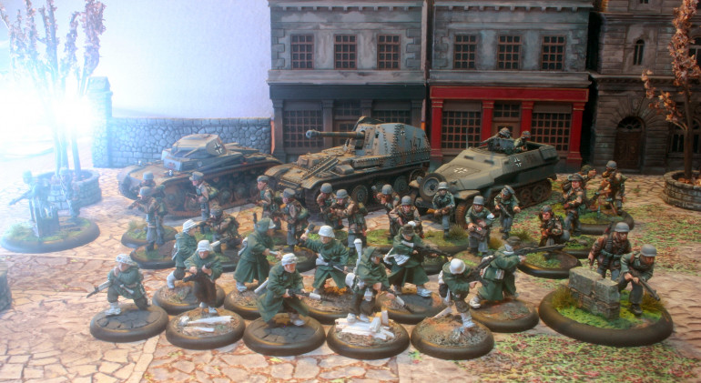 And a better pic of my Germans. Now to finish the painting! Let's do this!