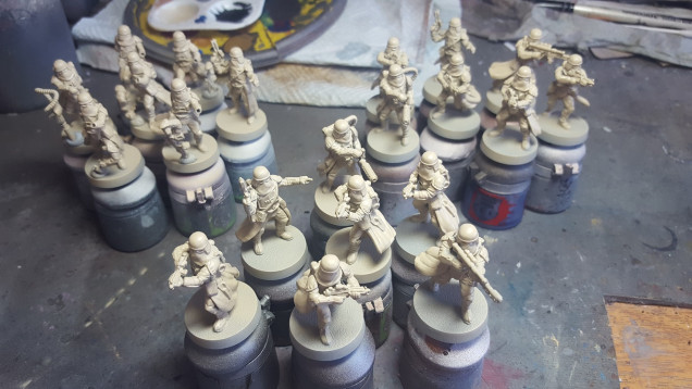 Next on the to-do pile are the Snowtroopers - 3 units to be exact!