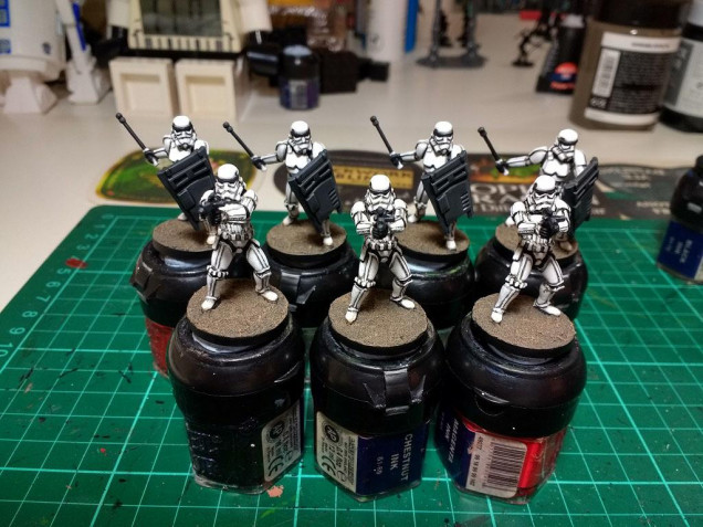 The completed Stormtroopers painting following Soratros guide