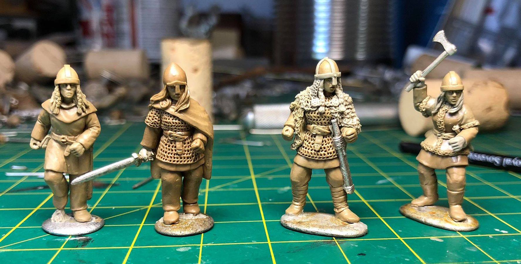 shieldmaidens from Footsore miniatures for my Germanic warband : r