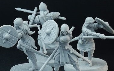 Shield Maiden miniatures for SAGA by Brother Vinni