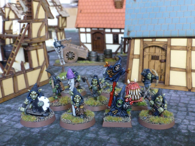 Witch, Apprentice, Infantryman, Man-at-Arms, War Hound, Archers and Thugs