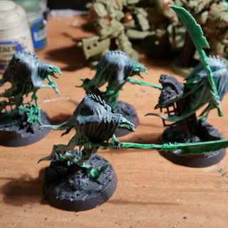 Easy Build Glaivewraith Stalkers , painted during hobby night live