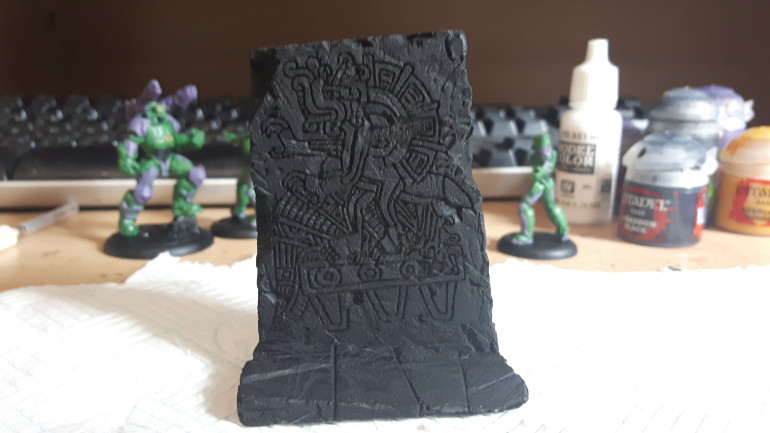 The obelisk undercoated.