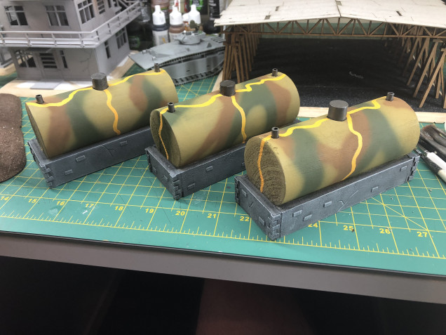 Mostly completed fuel tanks