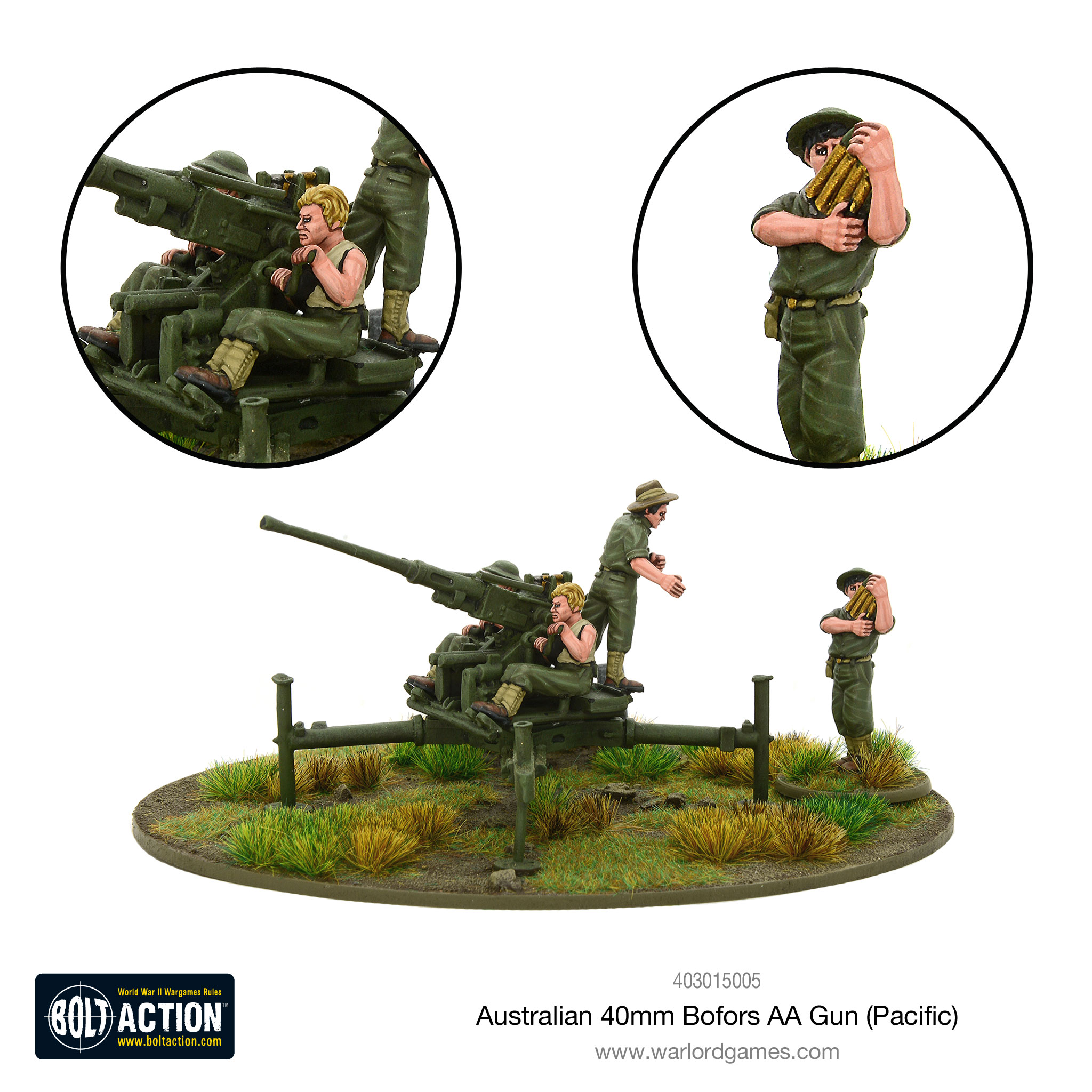 WARLORD GAMES - BOLT ACTION Australian 75mm pack howitzer Pacific 