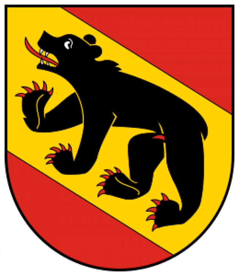 The flag of the Swiss Canton of Berne. Inspiration for the 'Bear' mascot of the Swiss mercenary troops. 