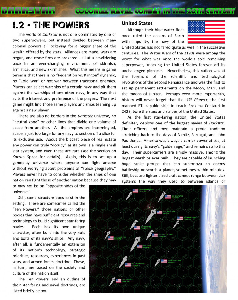 Darkstar - Background and Setting (Sect 1.2)