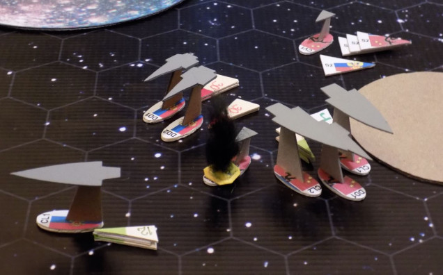 End of movement - Turn 02.  These torpedoes are about to hit, these guns are about to open fire, and and this corner of the Mu Ara star system is about to very, very messy.