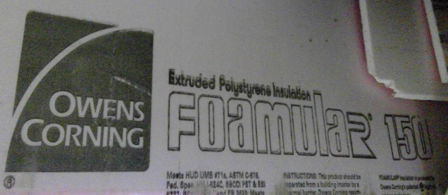 Dow Corning insulation foam. I get it in three thicknesses from our local hardware store. They come in 4x8 foot sheets. 