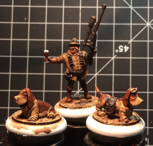 I used a mix of Agraz Earthshade and Seraphim Sepia washes to give them a solid, even coating.