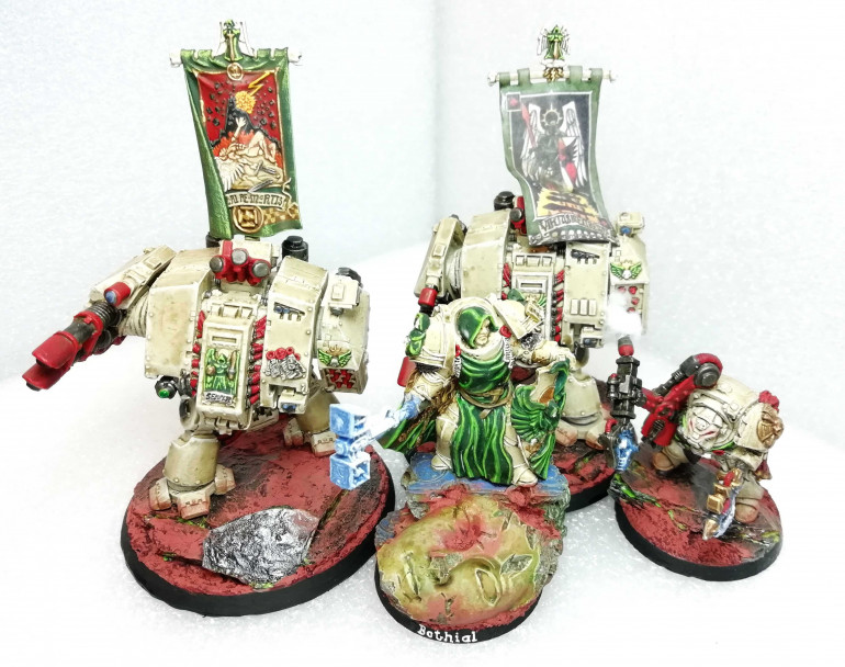 Block 3: Grand Master, Techmarine and 2 Dreadnoughts