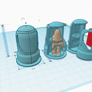 An example of a basic 3D model to printer to paint