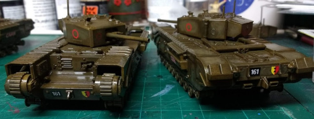 The finished result. To seal the decals and protect them from the weathering stage, a spot of gloss varnish can be added over the decals.