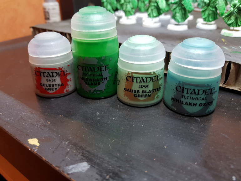 The paints I picked up for the project. Others will be used, but I bought these especially.