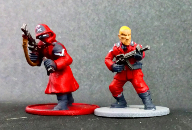 Painting WIP - mix of winter grenadier and later war infantry bits, WGF M4 and Macrocosm helmet