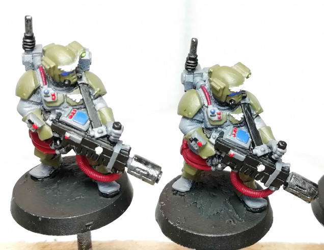 Melta Gunners with a focus on their display