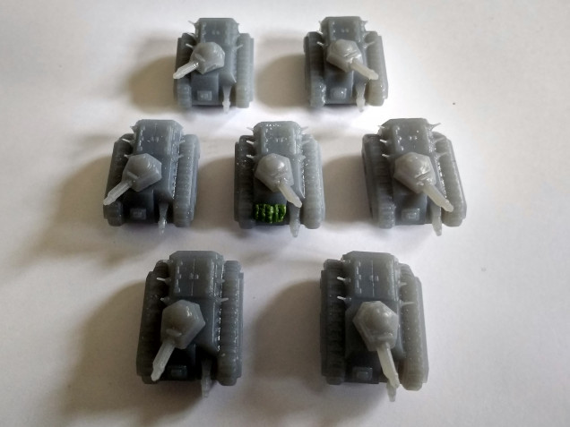 7 Chimera, I could print bolter and flamer turrets as well 