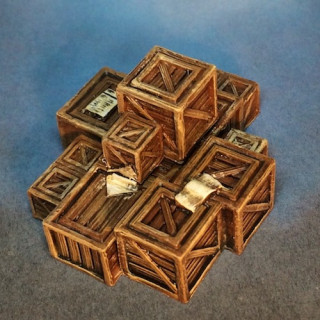 Some Terrain Crate crates and barrels and rubble...