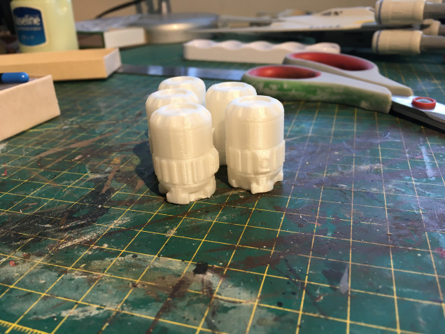 My friend was kind enough to print 5 of them for me. Print time was apparently 30mins per canister