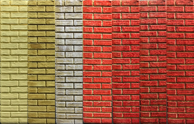 Paint test on the Bricks.