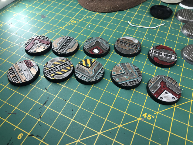 Completed Bases for my Ork Kill Team