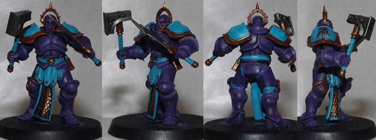 So I painted them Temple Guard Blue.