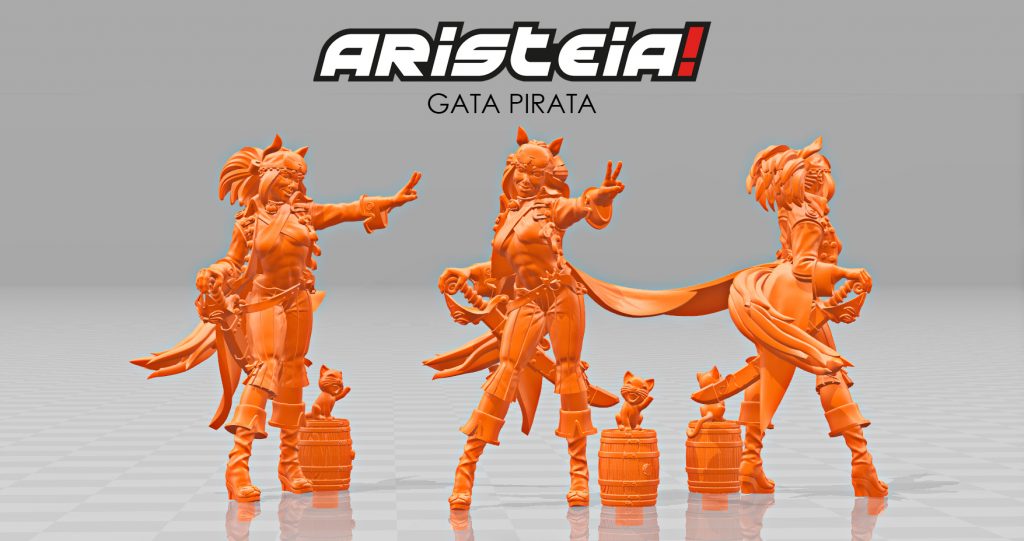Gata Pirate Skin (Render) - Aristeia
