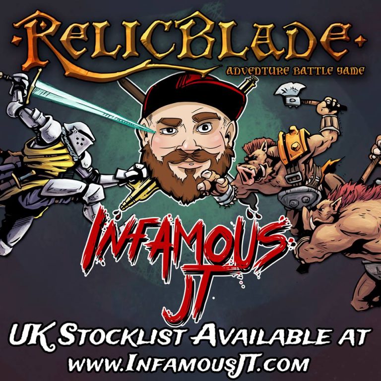 InfamousJT Now Stocking RelicBlade In The UK! OnTableTop Home of