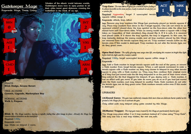 Rules card for the Gatekeeper