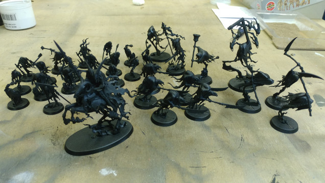 Getting stuck into the Nighthaunt.