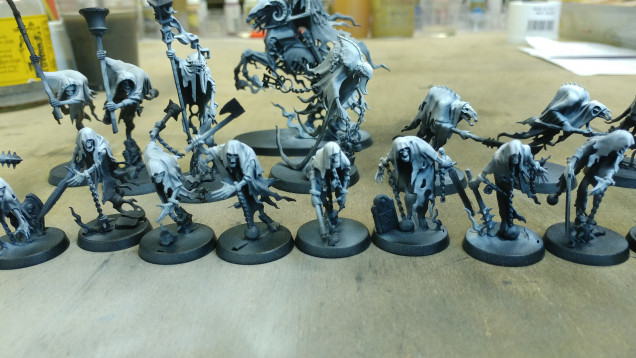 Getting stuck into the Nighthaunt.