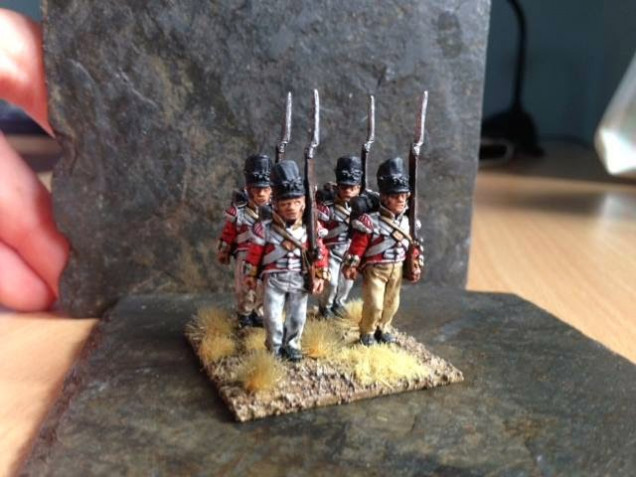  Test Stand of the 88th (the final figures will include some further highlights/revamped bases and be in pre-1812 ‘stove-pipe’ shakos).