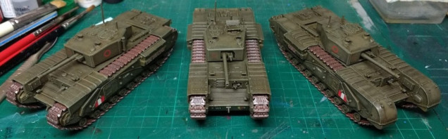 The whole troop with tracks fitted