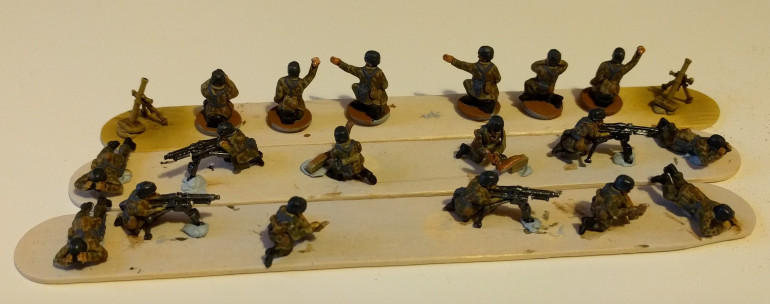 MG and Mortar teams