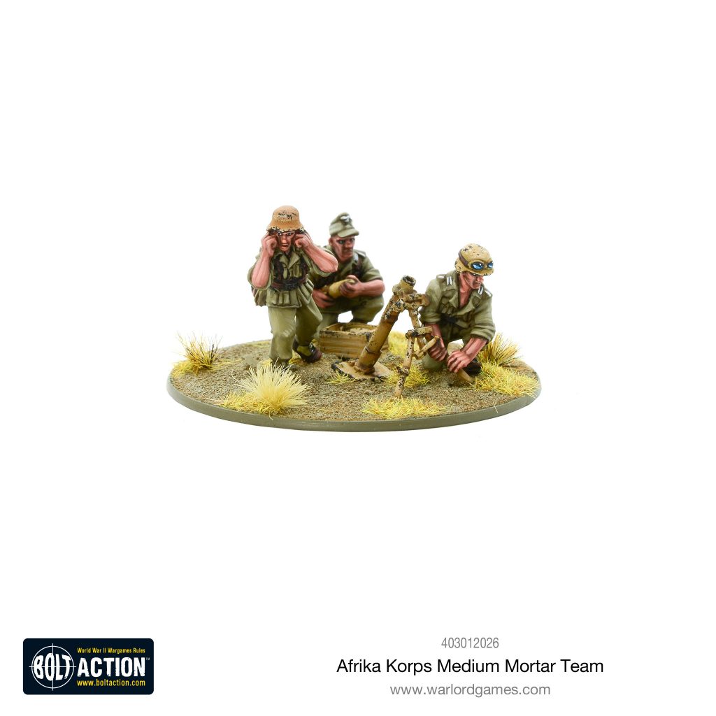 Afrika Korps Medium Mortar Team - Warlord Games