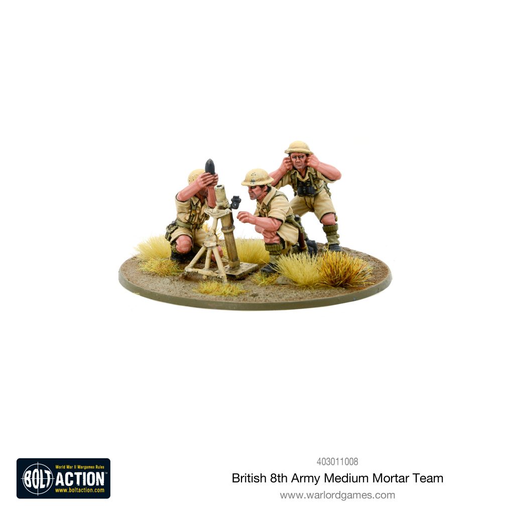 British 8th Medium Mortar Team - Warlord Games