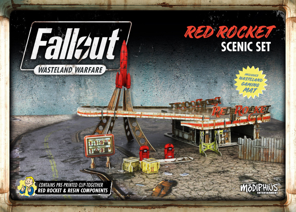Fallout Wasteland Warfare Red Rocket Scenic Set