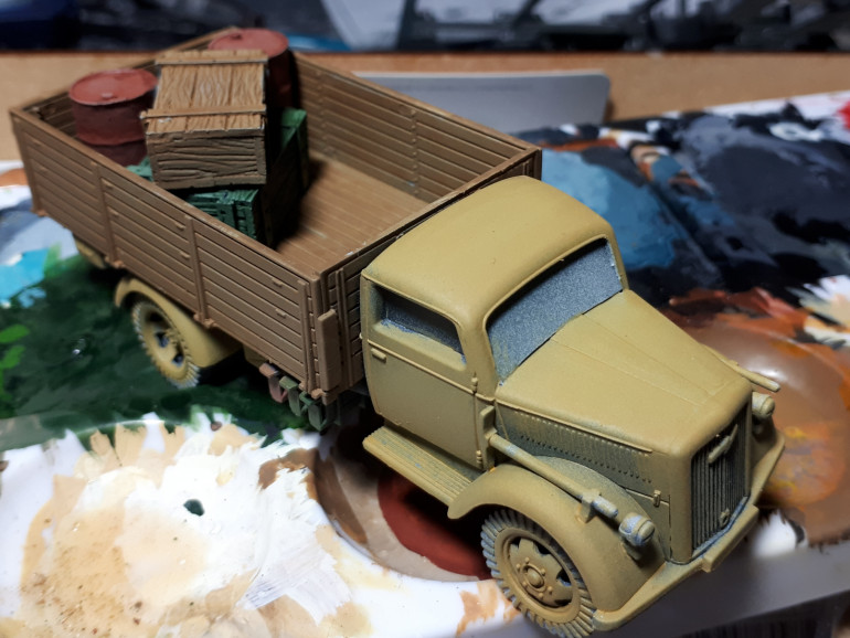 I had a spare Opel Blitz truck that I hadn't painted up for my German army. I decided that the SAS had liberated the truck in an earlier raid.