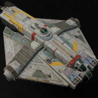 The GHOST for X-wing re-painted.