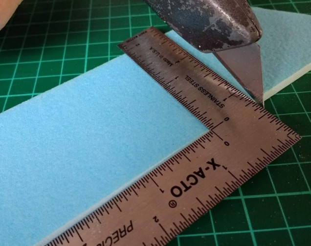 Using a set square to guide the lines for cutting will help to keep all the right angles lined up so the corners match up without too much fiddling and re-cutting/sanding