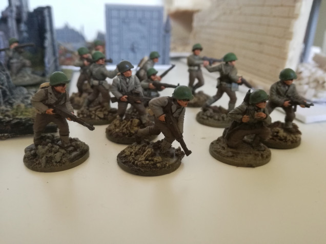 Some finished US infantry (20mm)